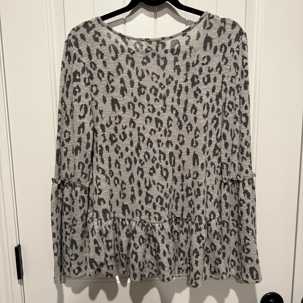 Altar'd State Leopard Print Blouse - Picture 6 of 11